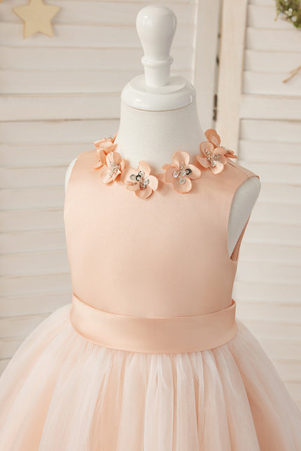 Robe Cérémonie Satinée Florale - gallery 7