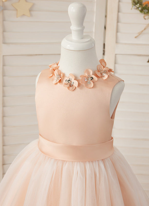 Robe Cérémonie Satinée Florale - gallery 7