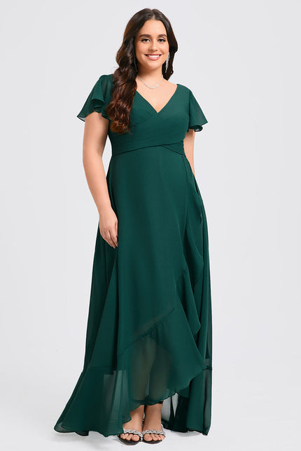 Robe Cérémonie Fluide Marine Élégante - gallery 9