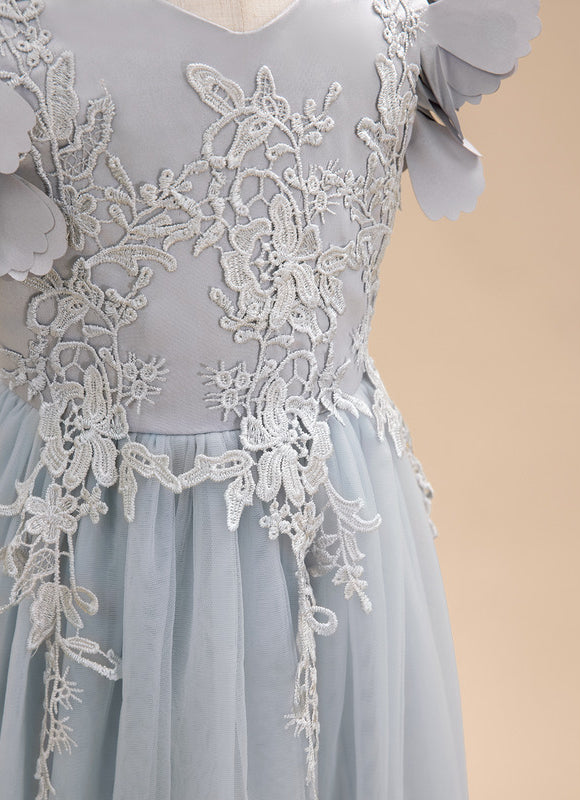 Robe Cérémonie Tulle Satinée - gallery 7