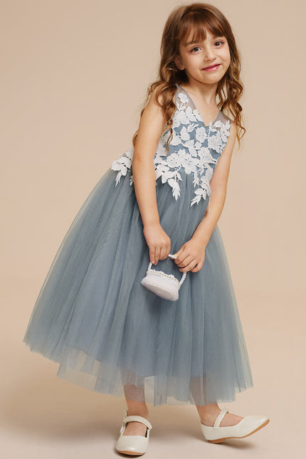 Robe Cérémonie Tulle Bleu Pâle