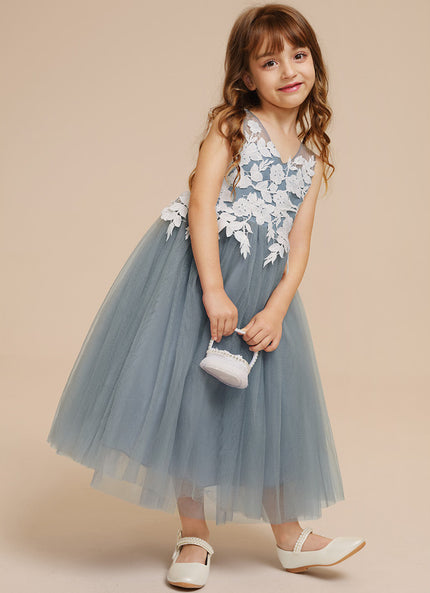 Robe Cérémonie Tulle Bleu Pâle