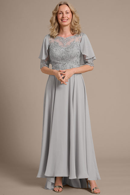 Robe Cérémonie Grise Délicate - gallery 2