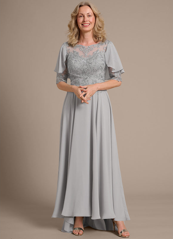 Robe Cérémonie Grise Délicate - gallery 2