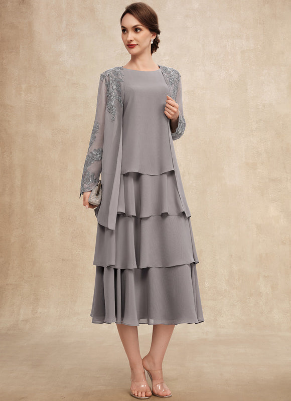 Robe Cérémonie Gris Flottant - gallery 3
