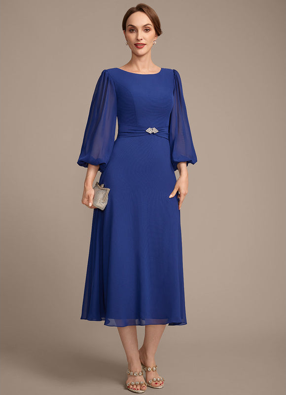 Robe Cérémonie Chiffon Bleu - gallery 5