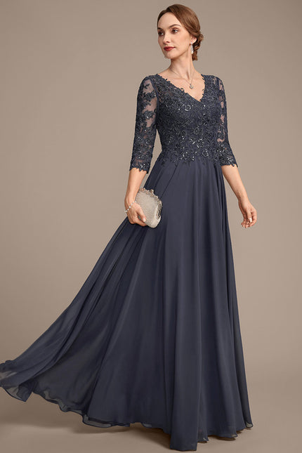 Robe Cérémonie Longue Bleu Royal - gallery 5