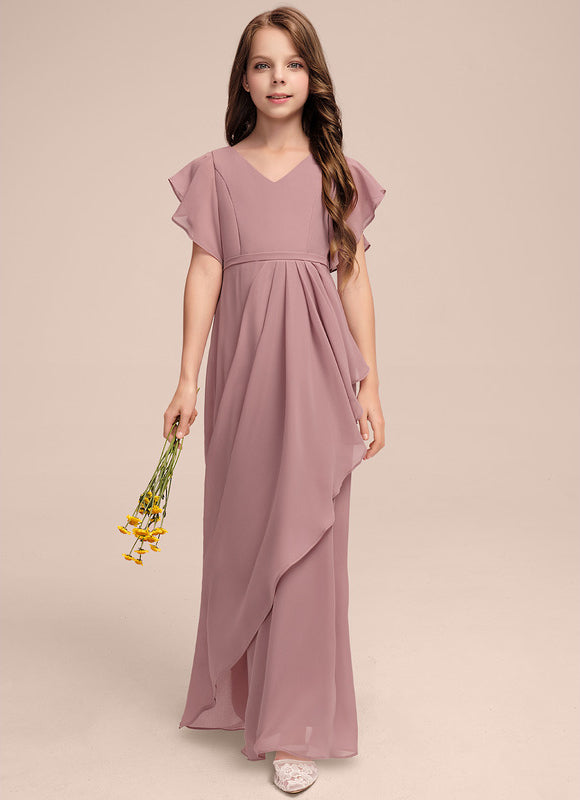 Robe Cérémonie Mousseline Bleu Pastel - gallery 1