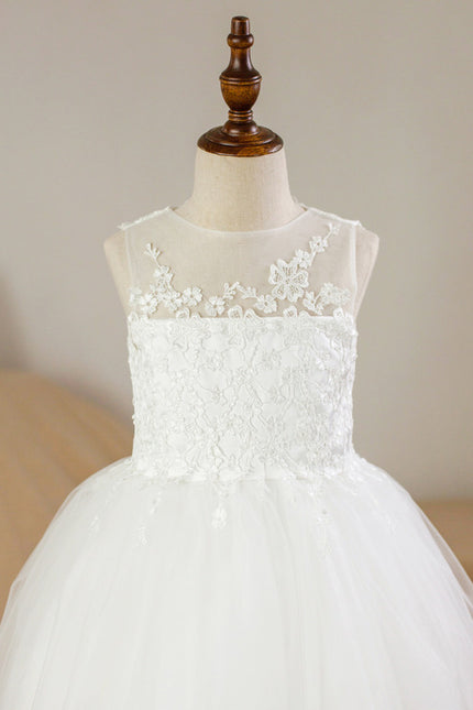 Robe Cérémonie Nuptiale Enfant Satinée - gallery 4