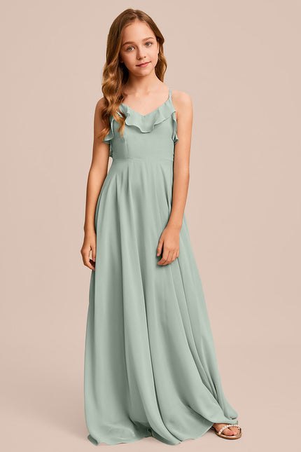 Robe Cérémonie Longue Vert Deau - gallery 7