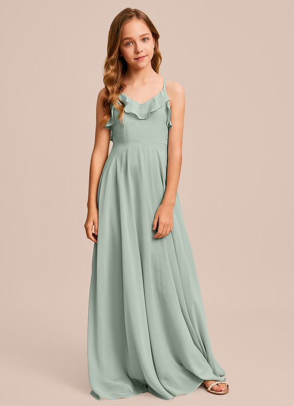 Robe Cérémonie Longue Vert Deau - gallery 7