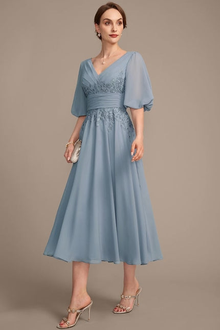Robe Ceremonie Bleu Femme - gallery 3