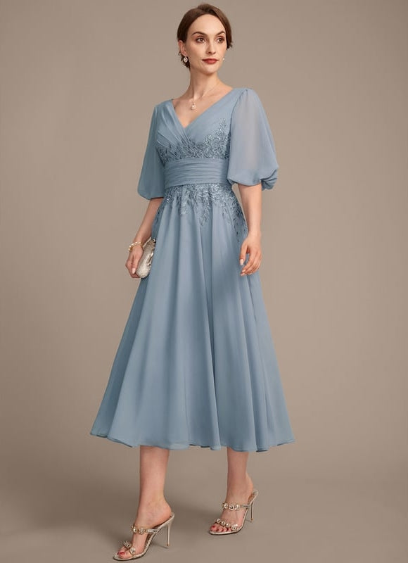 Robe Ceremonie Bleu Femme - gallery 3