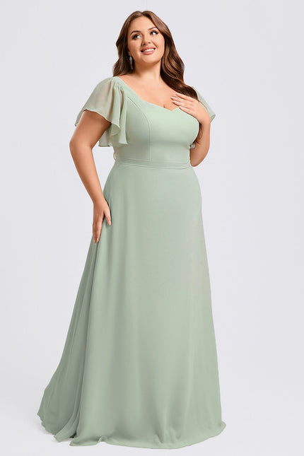 Robe Cérémonie Longue Volants Rose - gallery 9