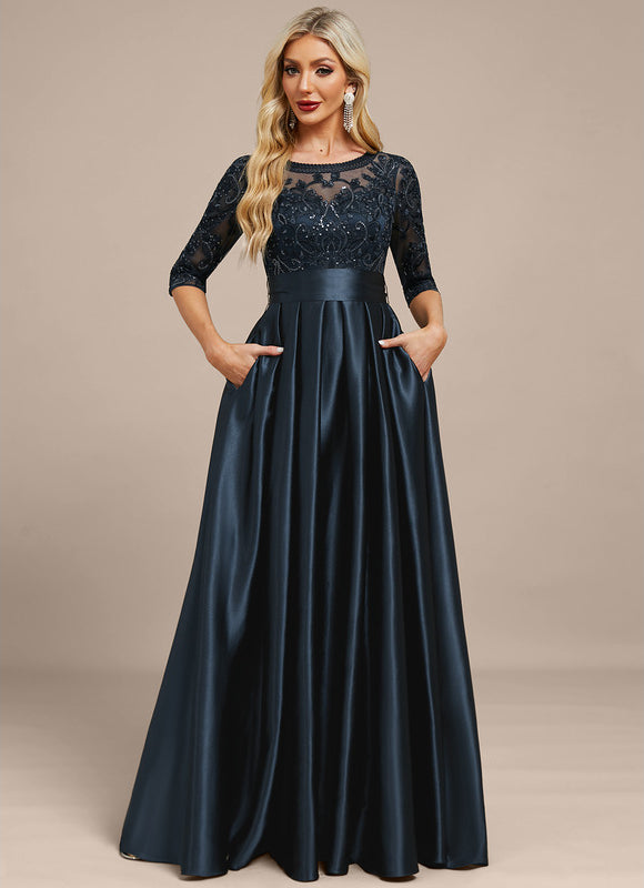 Robe Cérémonie Élégante Nuit Satinée - gallery 2