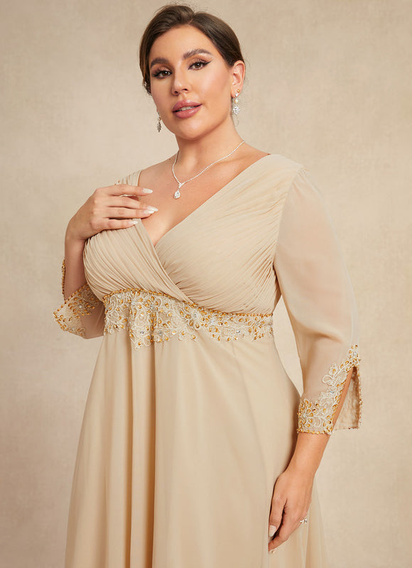 Robe Cérémonie Luxe Plissé Perlé - gallery 9