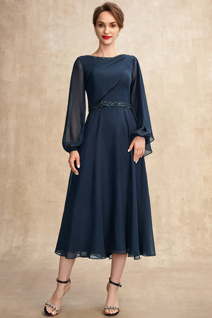 Robe Cérémonie Chic Colonne Nuit