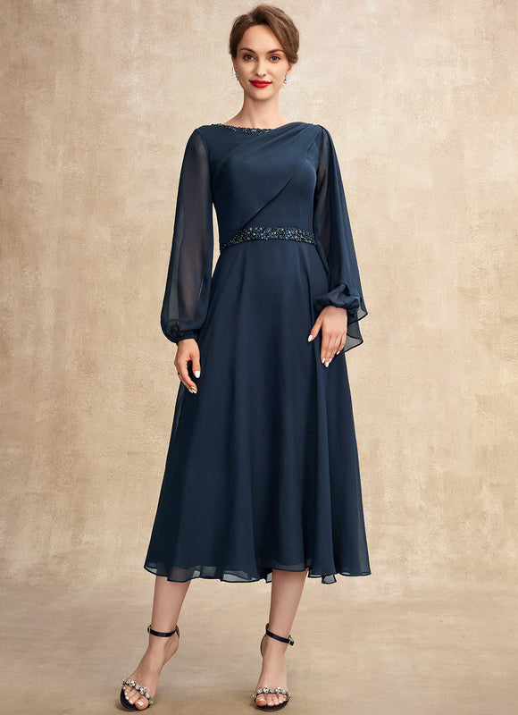 Robe Cérémonie Chic Colonne Nuit