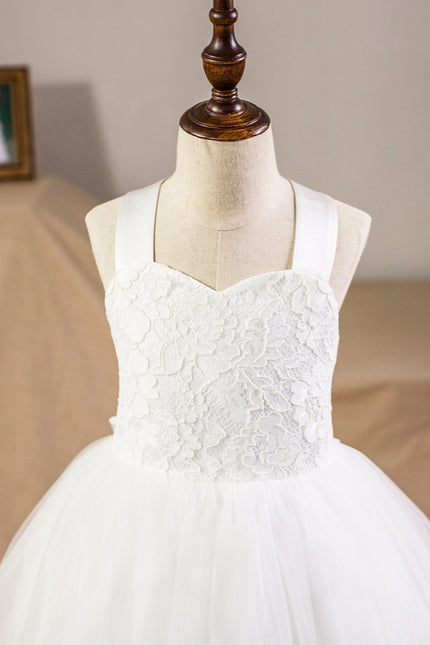 Robe Cérémonie Mariage Fille Satinée - gallery 2