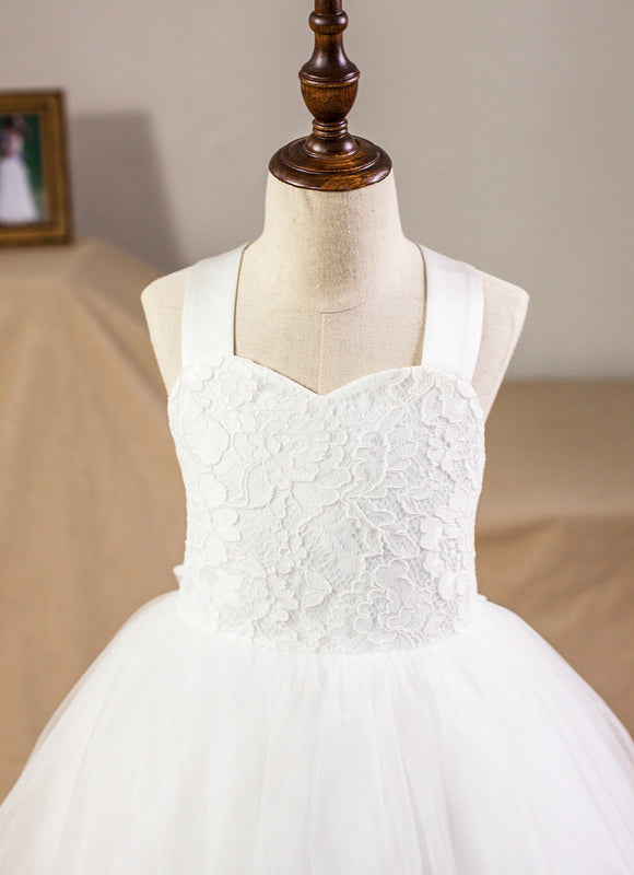 Robe Cérémonie Mariage Fille Satinée - gallery 2