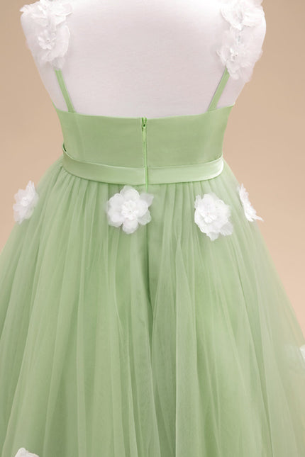 Robe Cérémonie Verte Éthérée - gallery 9