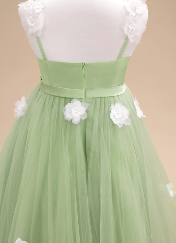 Robe Cérémonie Verte Éthérée - gallery 9