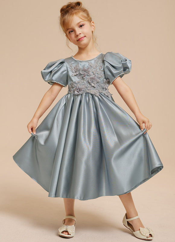 Robe Cérémonie Satinée Enfantine - gallery 9