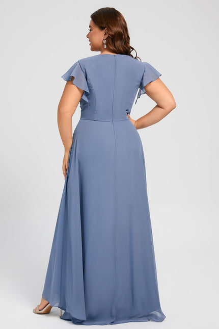 Robe Cérémonie Fluide Marine Élégante - gallery 7