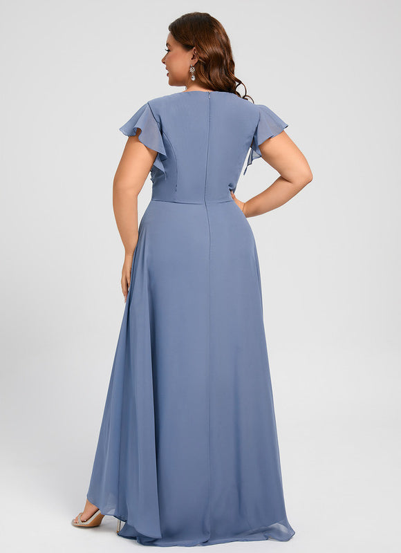 Robe Cérémonie Fluide Marine Élégante - gallery 7