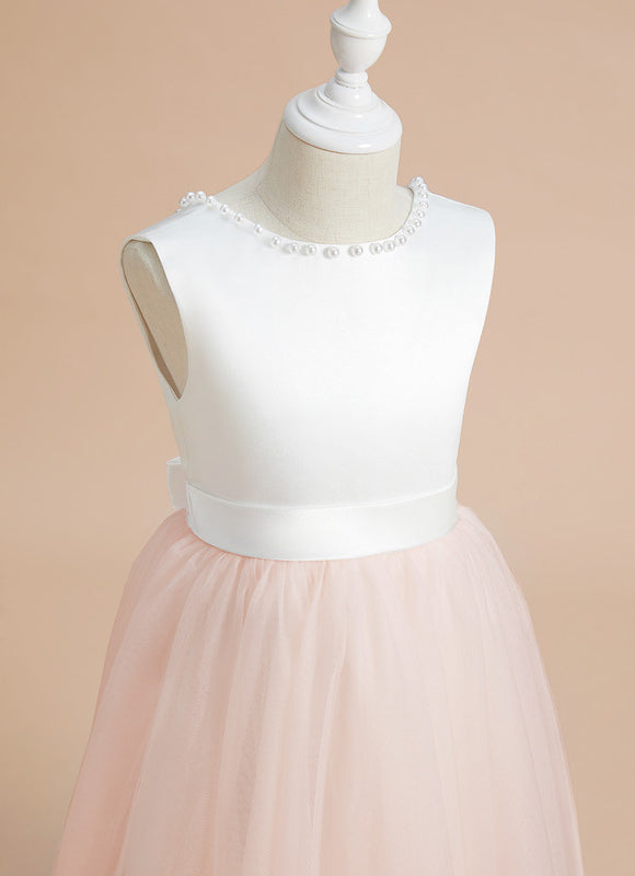 Robe Cérémonie Fille Tulle Satin - gallery 3