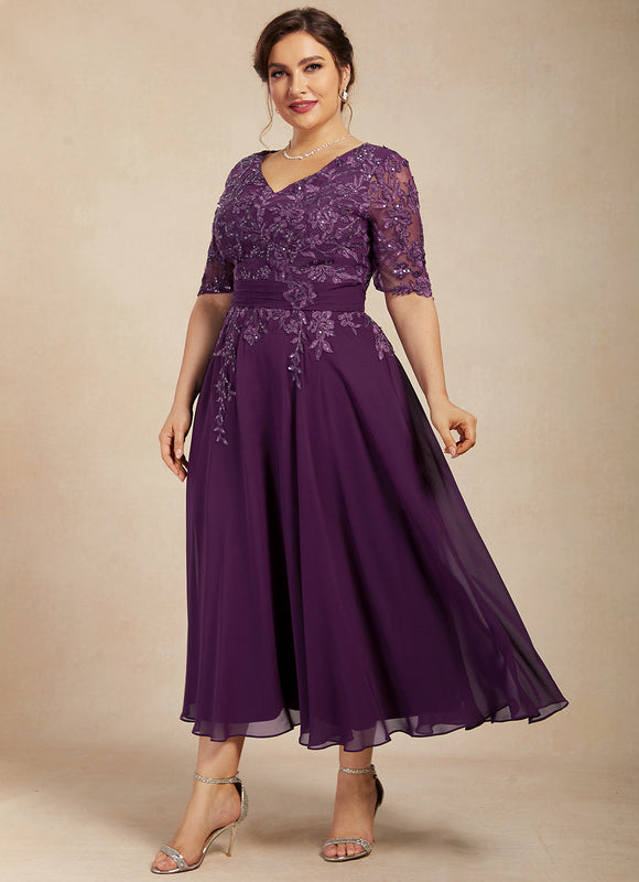 Robe Cérémonie Élegante Violet - gallery 9