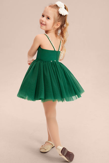 Robe Cérémonie Tulle Vert Émeraude - gallery 9