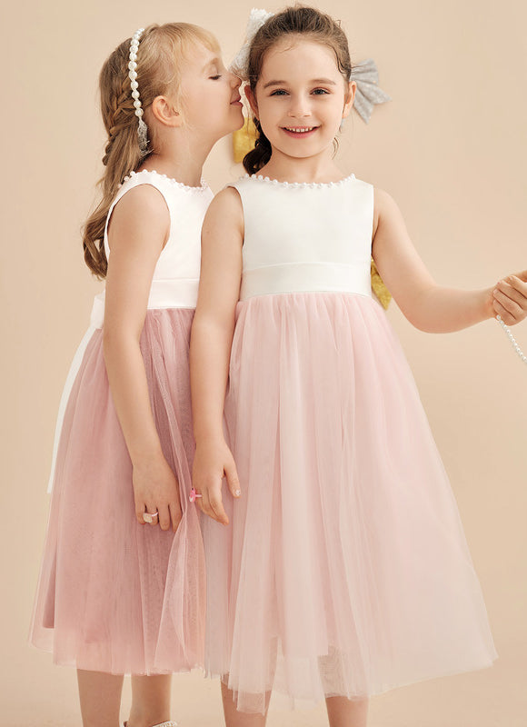 Robe Cérémonie Fille Tulle Satin - gallery 8