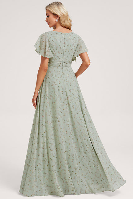 Robe Cérémonie Longue Volants Rose - gallery 5