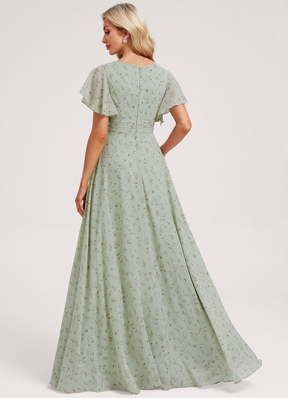 Robe Cérémonie Longue Volants Rose - gallery 5