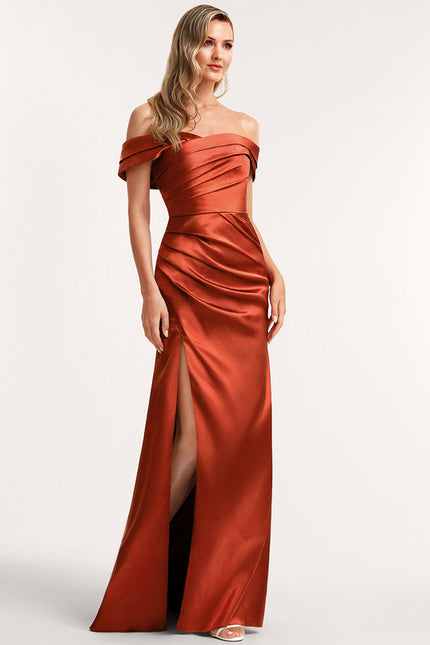 Robe Cérémonie Satin Cuivrée - gallery 1