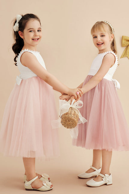 Robe Cérémonie Fille Tulle Satin - gallery 9
