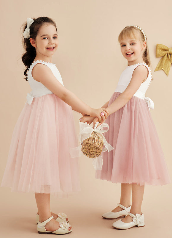 Robe Cérémonie Fille Tulle Satin - gallery 9