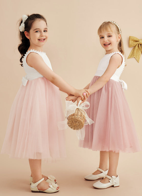 Robe Cérémonie Fille Tulle Satin - gallery 9