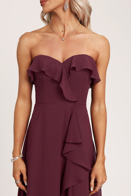 Robe Cérémonie Violet Flottant - gallery 1