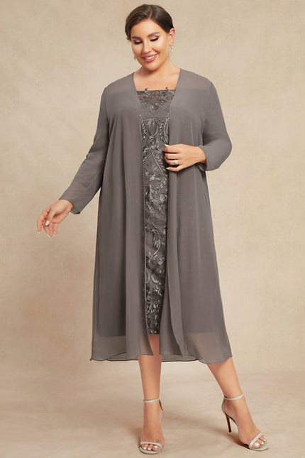 Robe Cérémonie Gala Chic Argenté - gallery 8