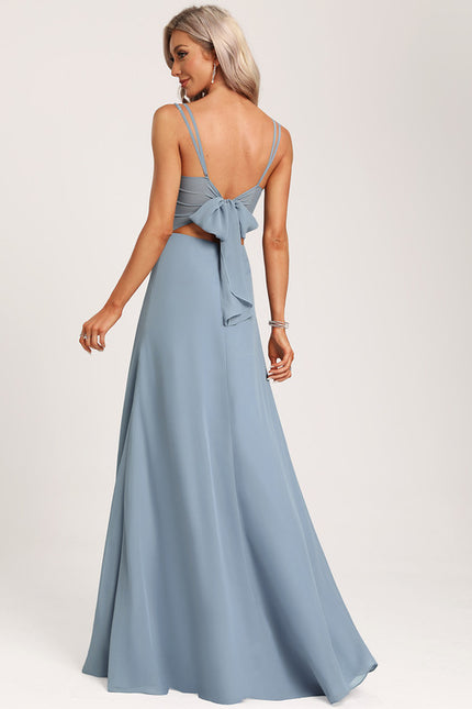 Robe Cérémonie Longue Volants Rose - gallery 5