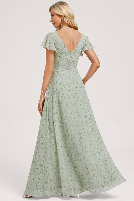 Robe Cérémonie Longue Volants Rose - gallery 4