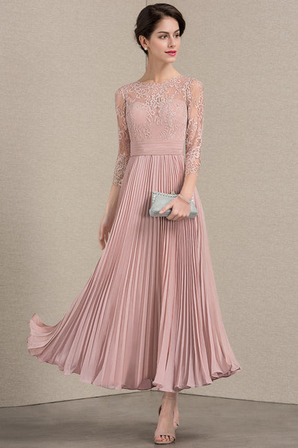 Robe Cérémonie Dentelle Plissée