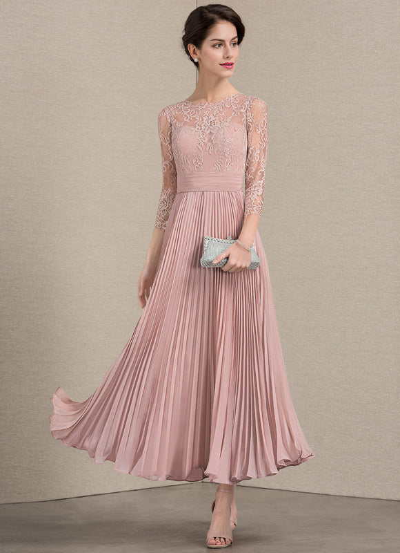 Robe Cérémonie Dentelle Plissée