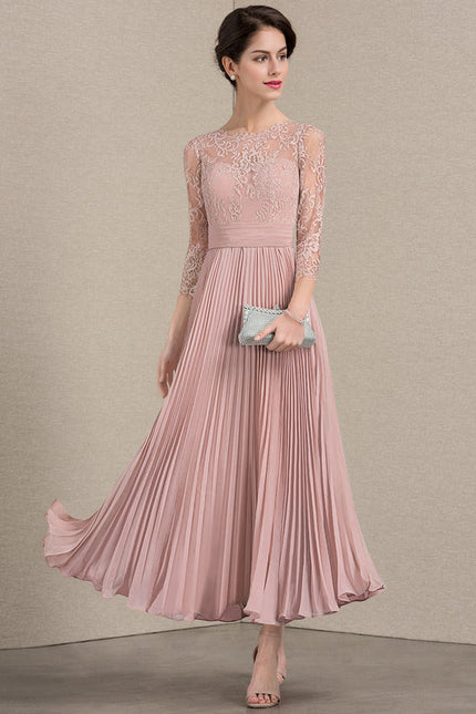 Robe Cérémonie Dentelle Plissée