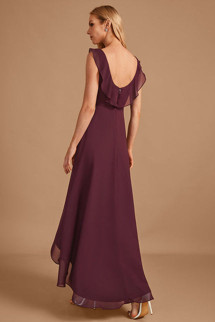 Robe Cérémonie Fluide Marine Élégante - gallery 3
