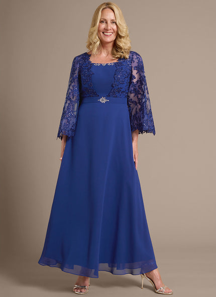 Robe Cérémonie Bleue Élégante