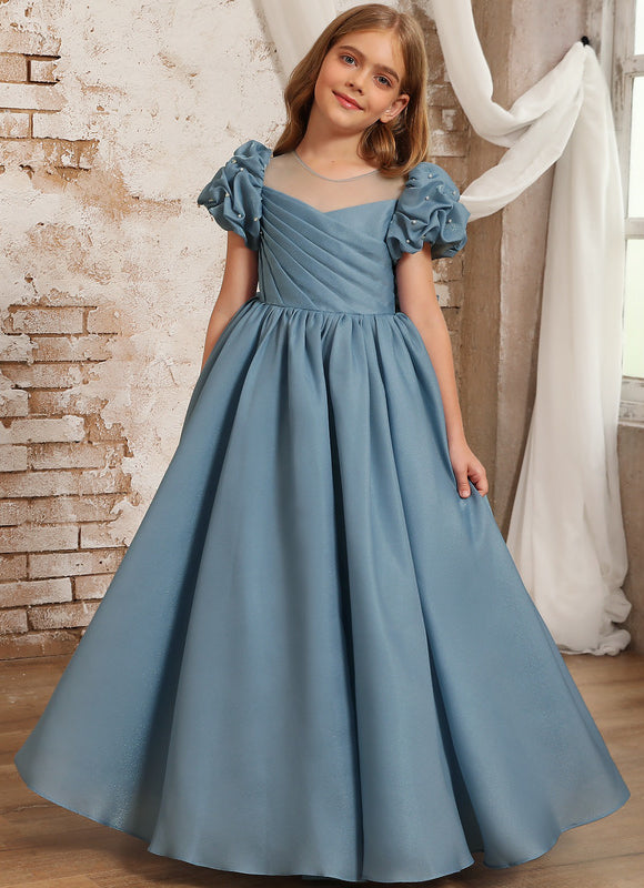 Robe Cérémonie Bleu Ciel Élégante - gallery 1