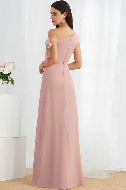 Robe Cérémonie Mousseline Rose Pâle - gallery 2